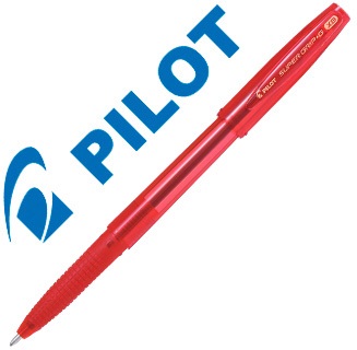 STYLO BILLE SUPER GRIP G POINTE EXTRA LARGE ROUGE
