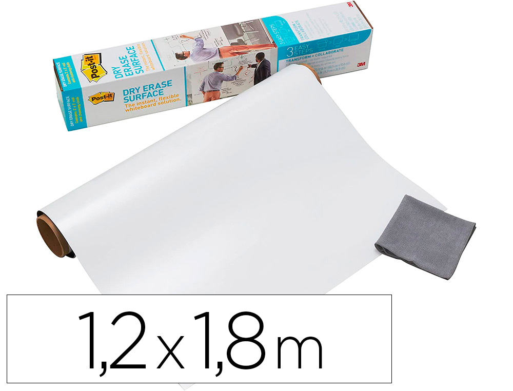 TABLEAU BLANC EN ROULEAU FLEX WRITE 121.9X182.9CM