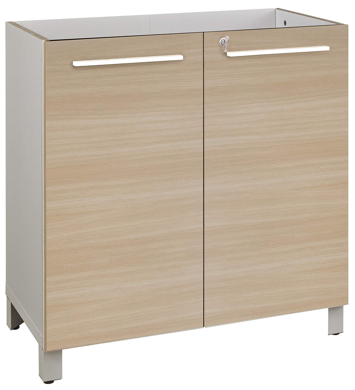 Rangement bas 2 portes Sunday chêne 80 cm Gautier Office