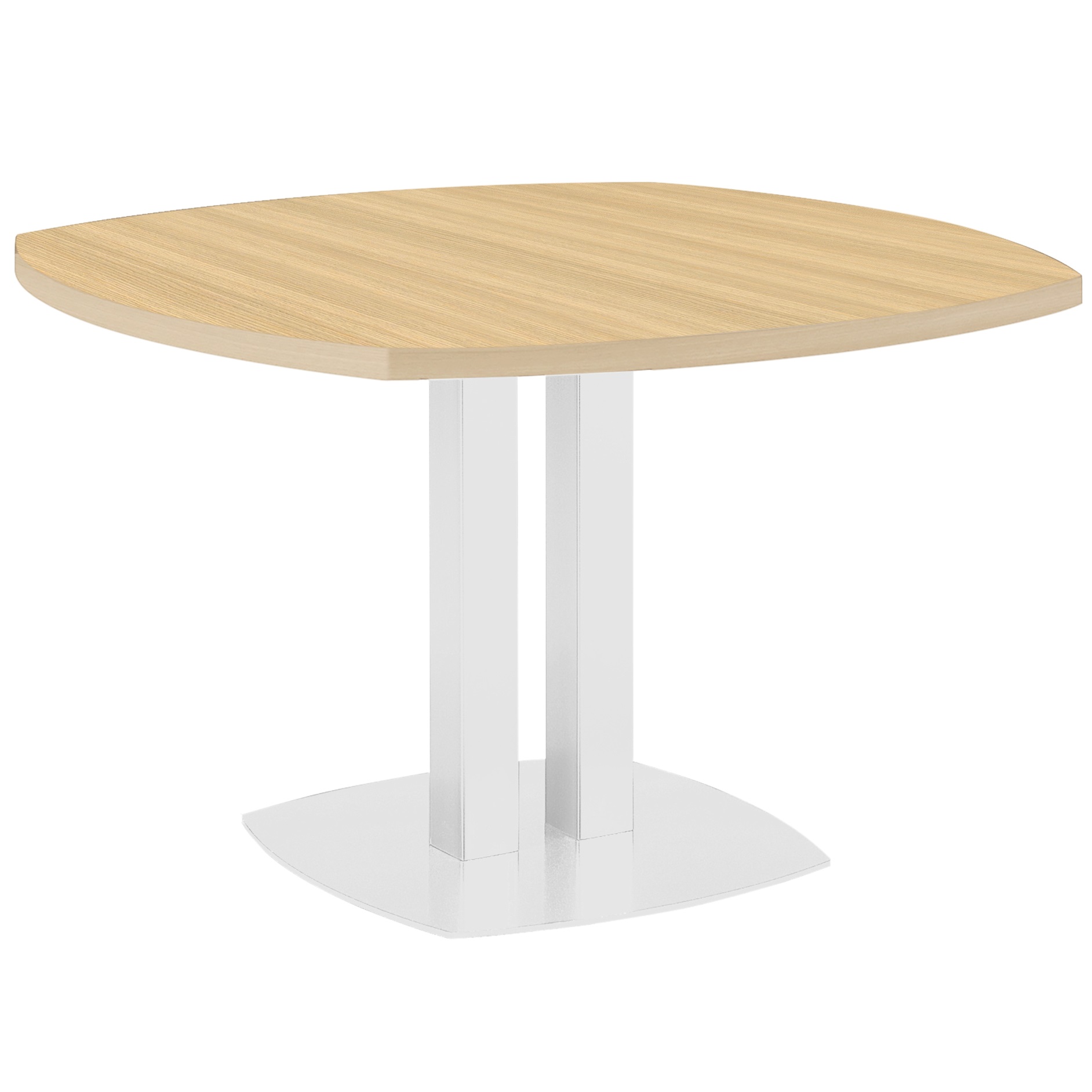 Table de réunion ronde GAUTIER OFFICE Connexion chêne structuré