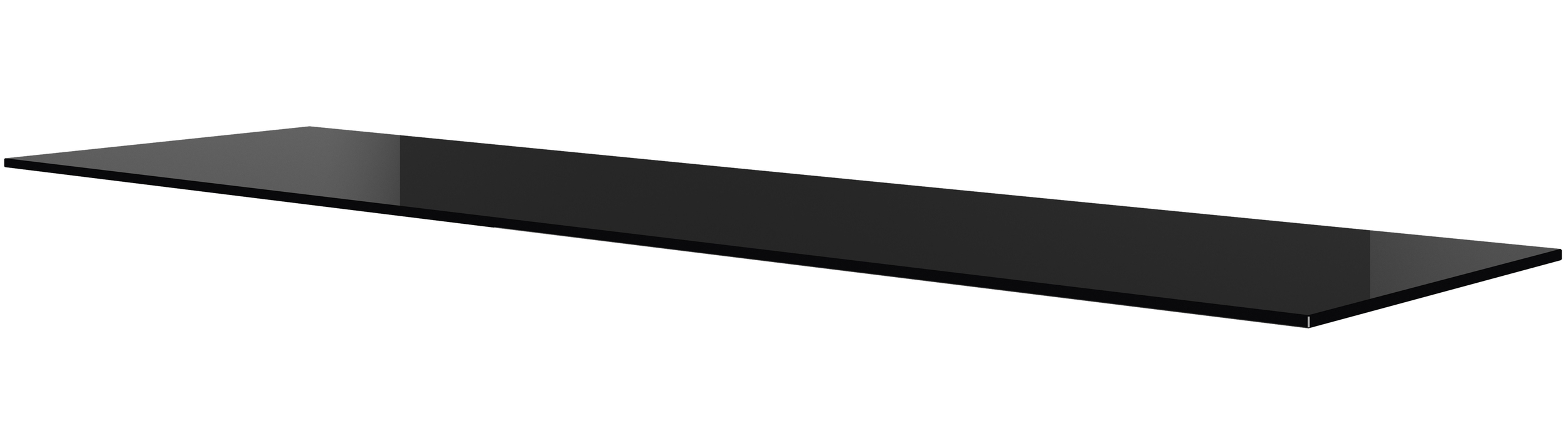 Top en verre noir E-Motion pour crédence 160 cm Gautier Office