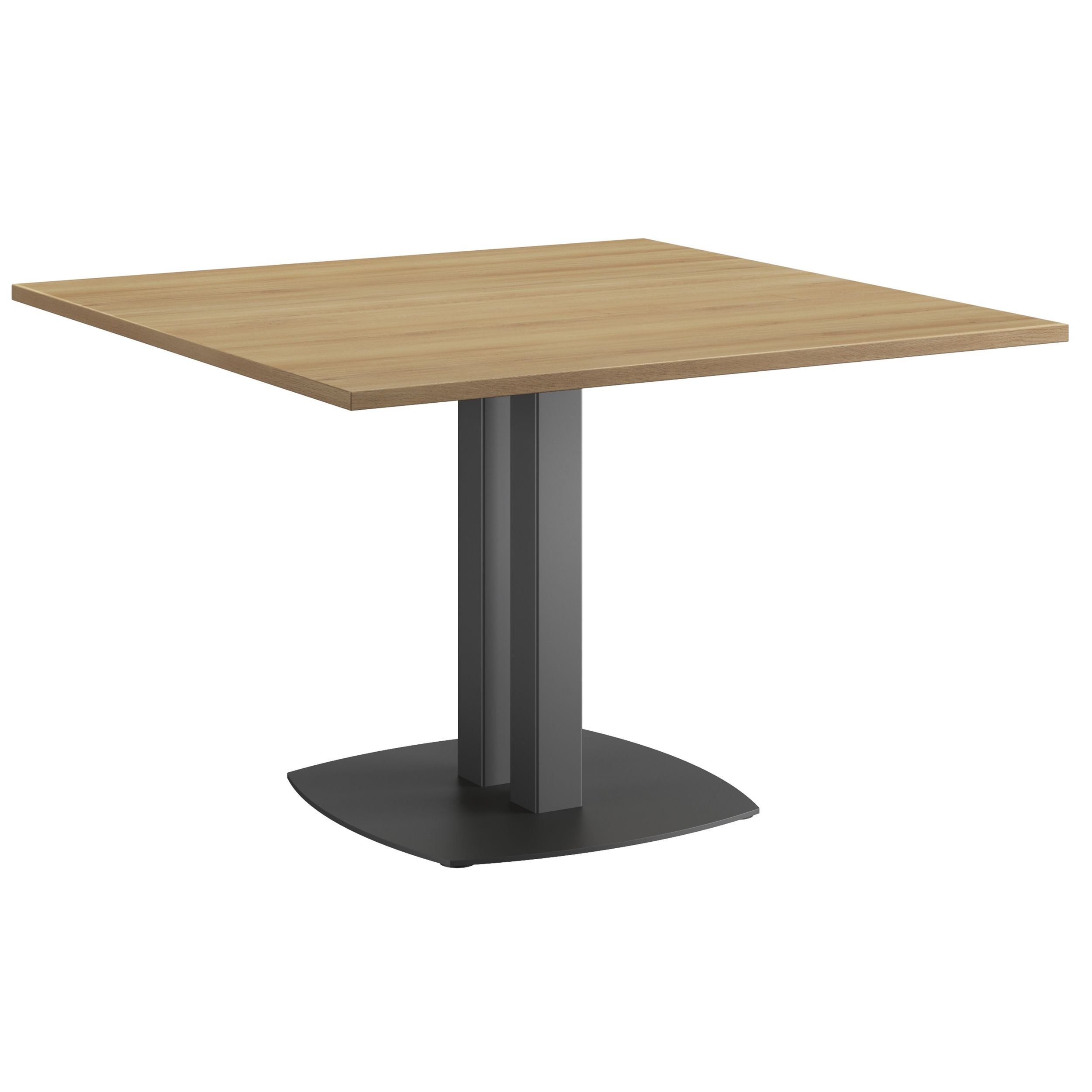 Table de réunion carrée GAUTIER OFFICE Connexion chêne du Bocage