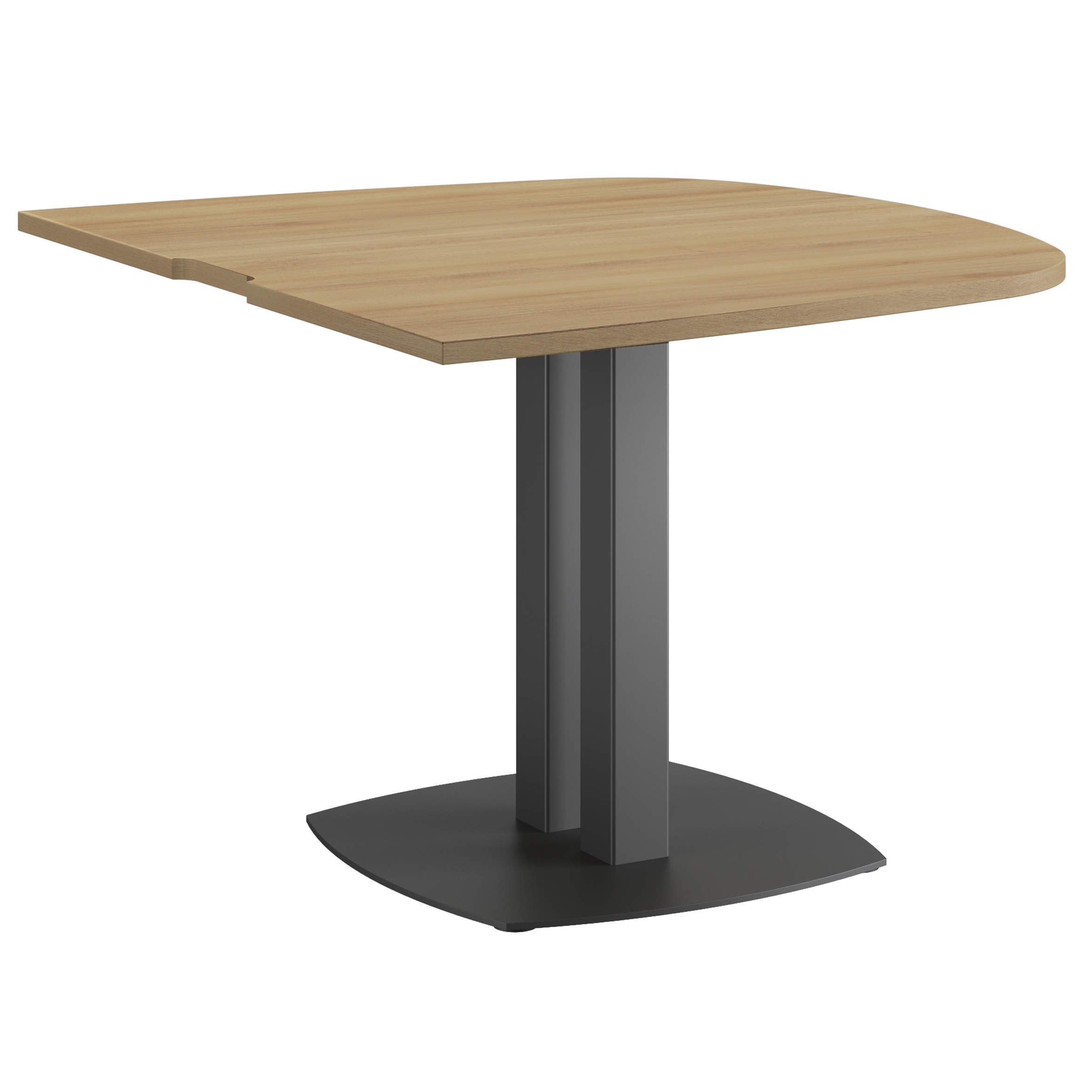 Table de réunion demi-ovale GAUTIER OFFICE Connexion chêne du Bocage