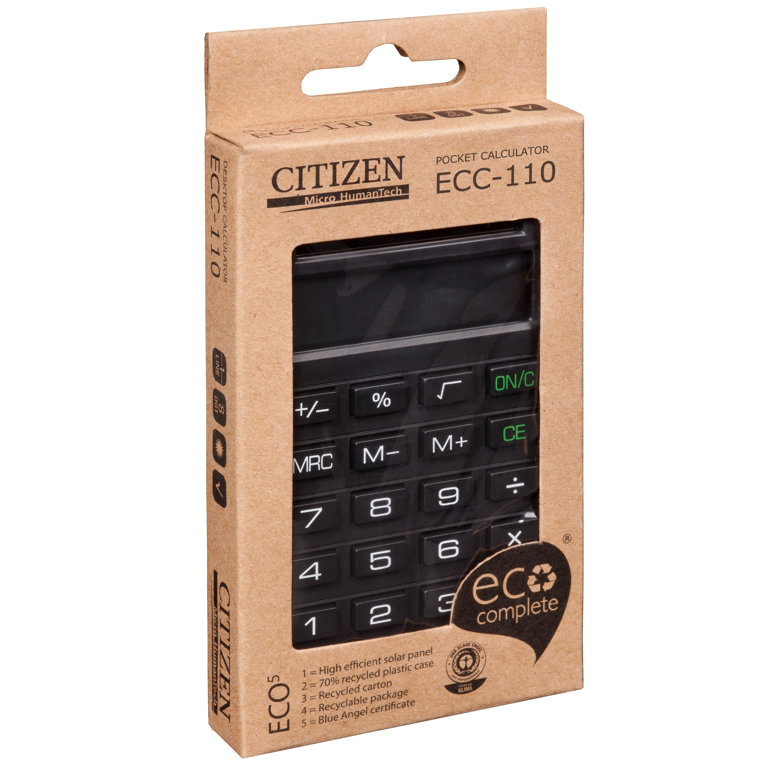 CITIZEN CALCULATRICE SOLAIRE ECC-110 bis