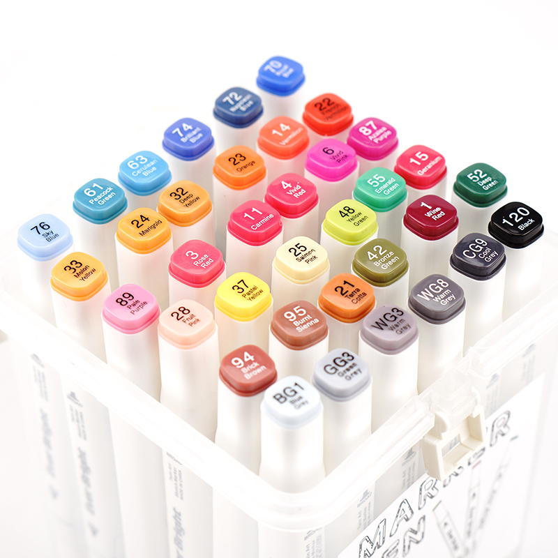 Marqueurs permanents Ever Bright Twin Pen coffret de 36