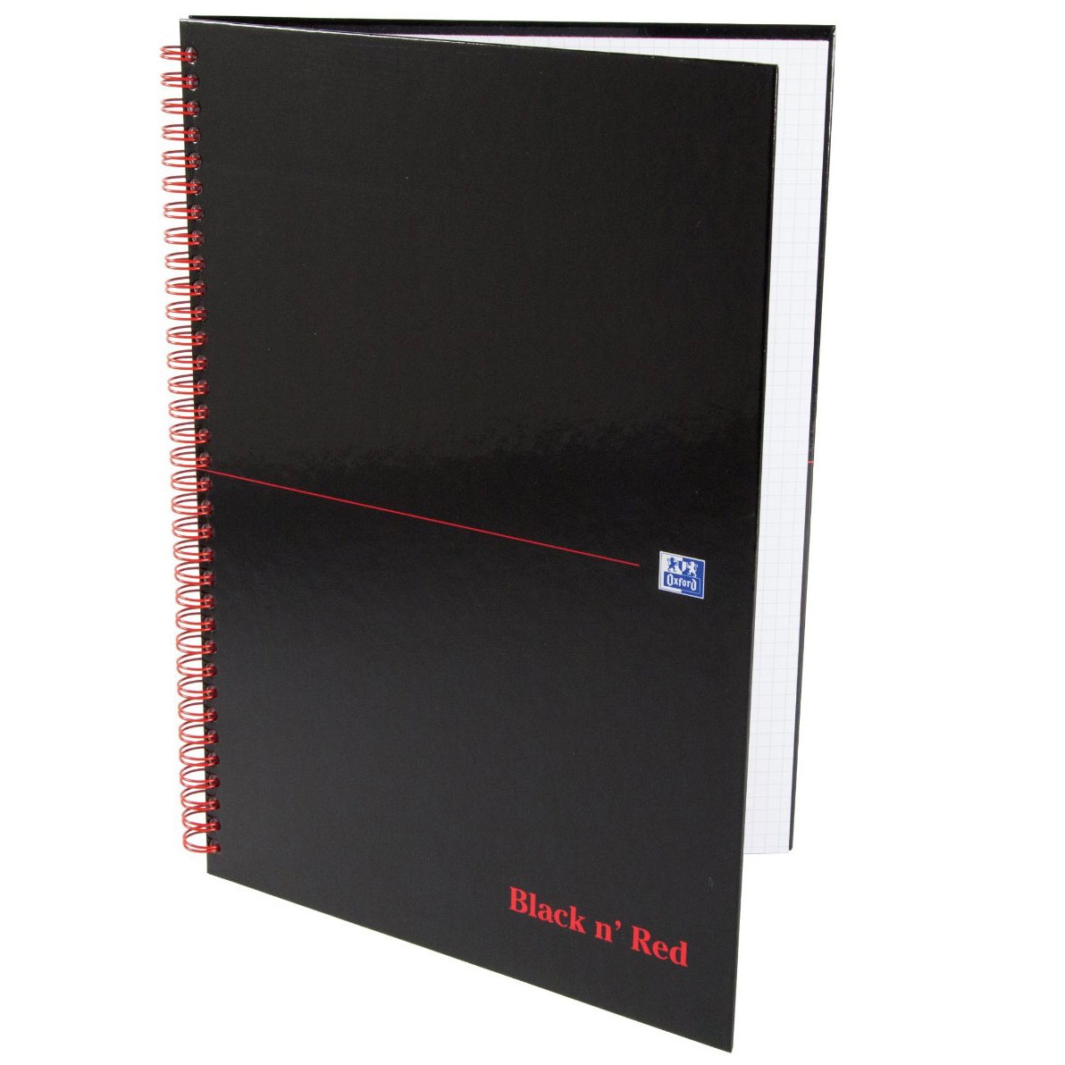 BLACK N\' RED A4 140 PAGES PETITS CARREAUX