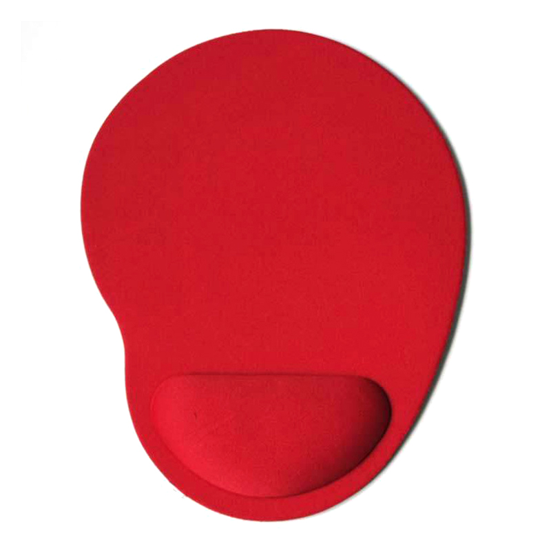 Tapis souris repose-poignet mousse rouge