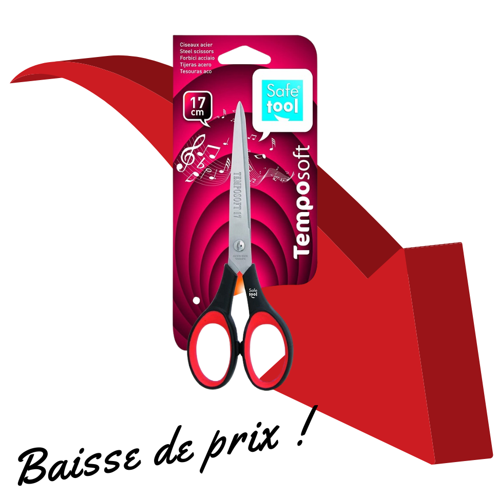 CISEAUX TEMPOSOFT SYMÉTRIQUE 17CM