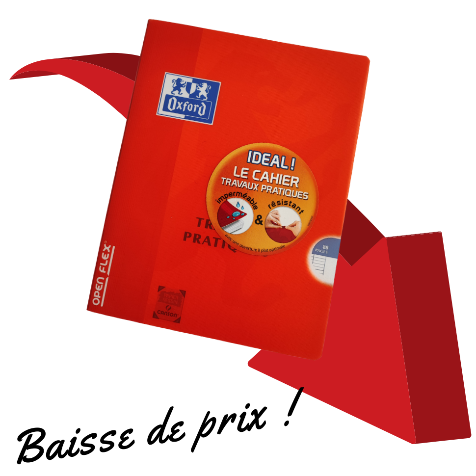 OPEN FLEX PIQUÉ 17X22CM 80 PAGES TRAVAUX PRATIQUES ORANGE