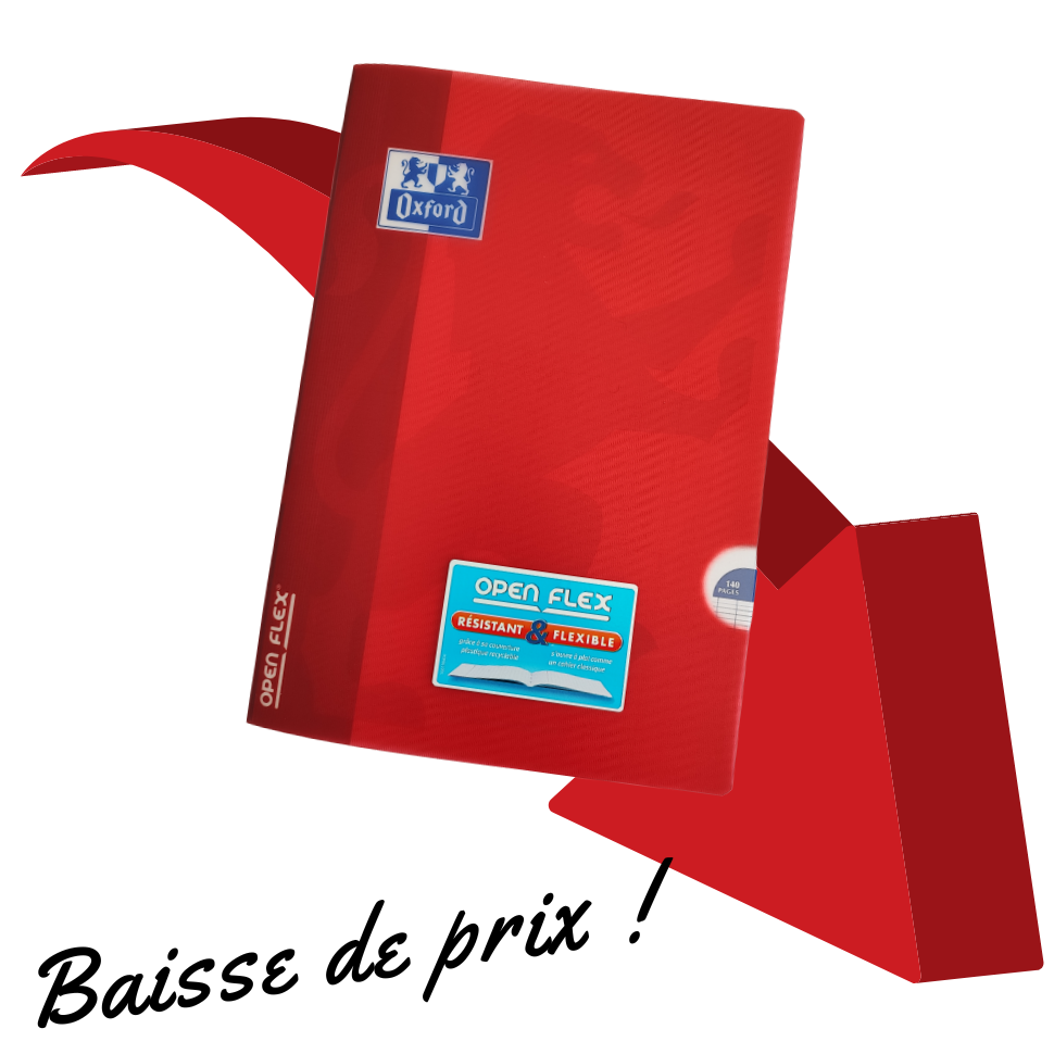 OPENFLEX PIQUÉ 21X29.7CM 140 PAGES SÉYÈS ROUGE