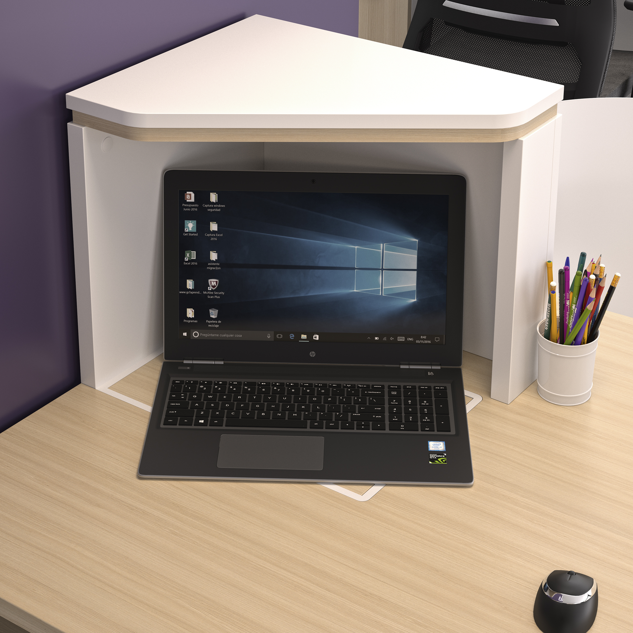 GAUTIER OFFICE ZOOM CHENE STRUCURE 1U29 3