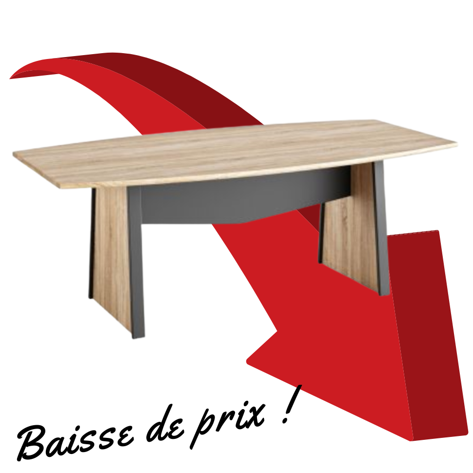 MAMBO CHÊNE GRIS TABLE TONNEAU