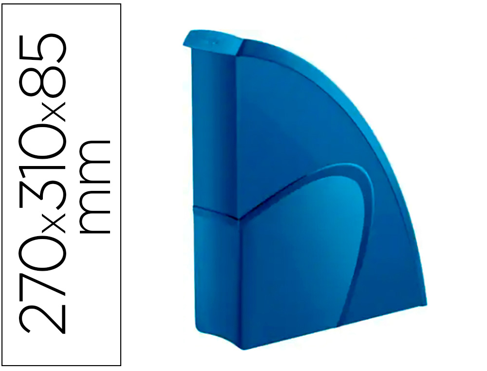 Porte-revues CEP Riviera bleu porcelaine vue 2