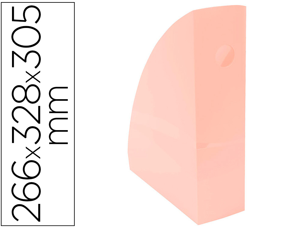 Porte-revues EXACOMPTA Mag-Cube corail pastel vue 2