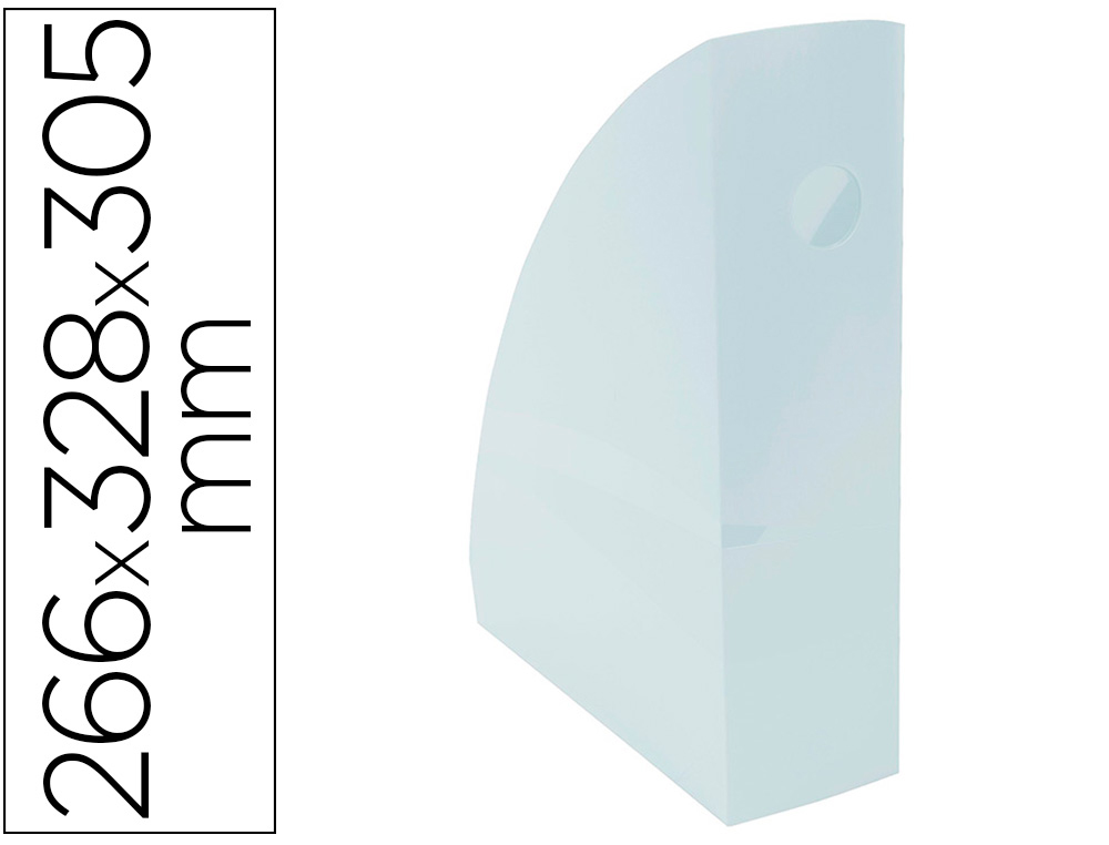 Porte-revues EXACOMPTA Mag-Cube bleu pastel vue 2