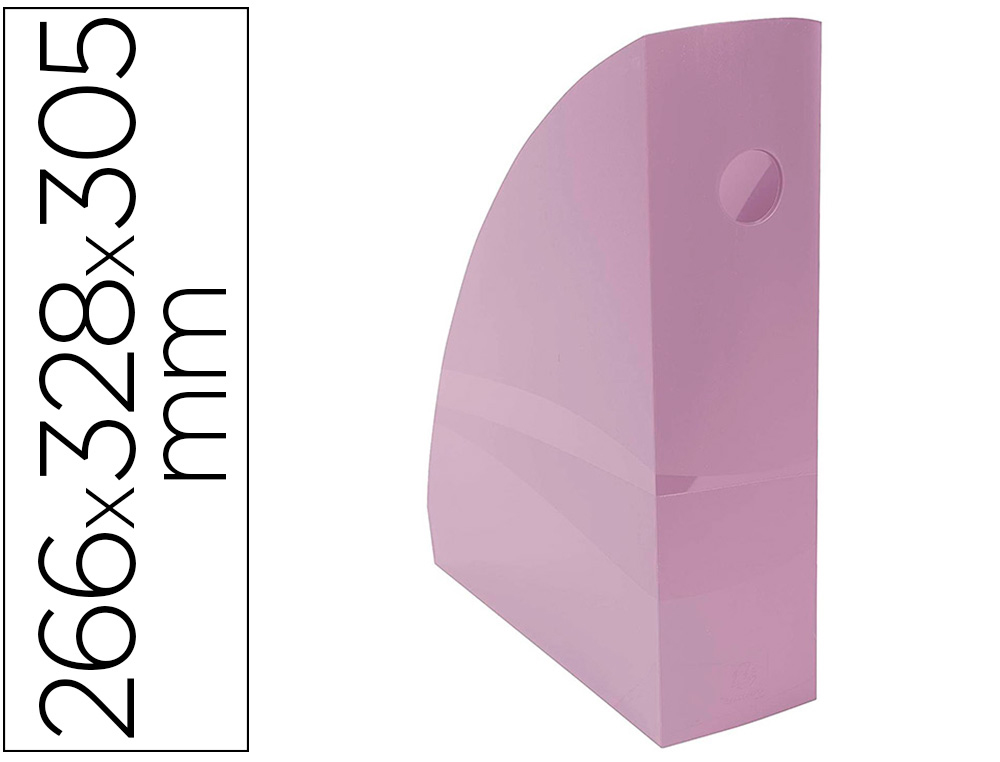 Porte-revues EXACOMPTA Mag-Cube mauve pastel vue 2