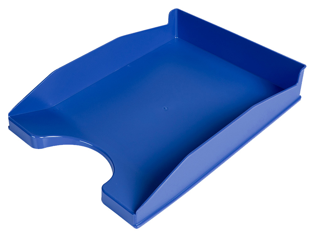 Corbeille à courrier Q-CONNECT opaque bleu