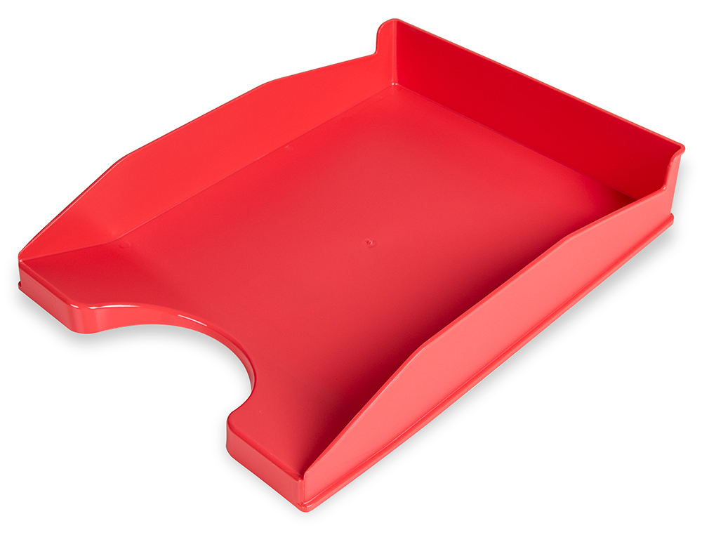 Corbeille à courrier Q-CONNECT opaque rouge