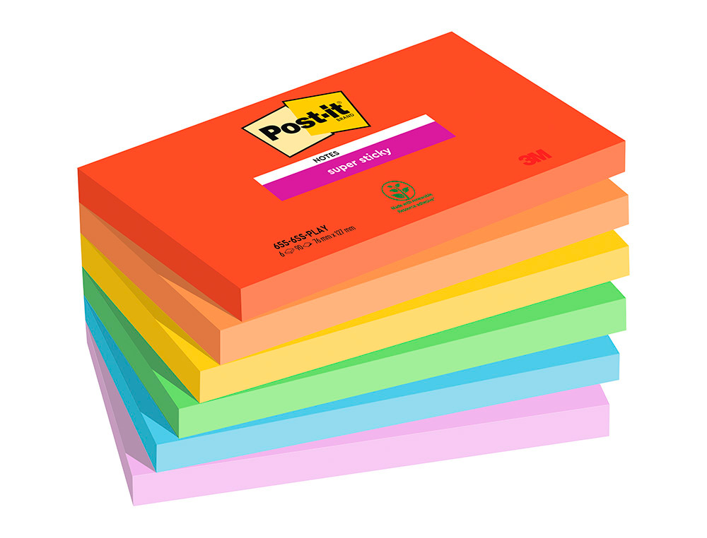 POST-IT SUPER STICKY PLAYFUL 164613