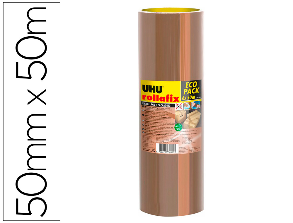 UHU RUBAN EMBALLAGE ROLLAFIX 168043