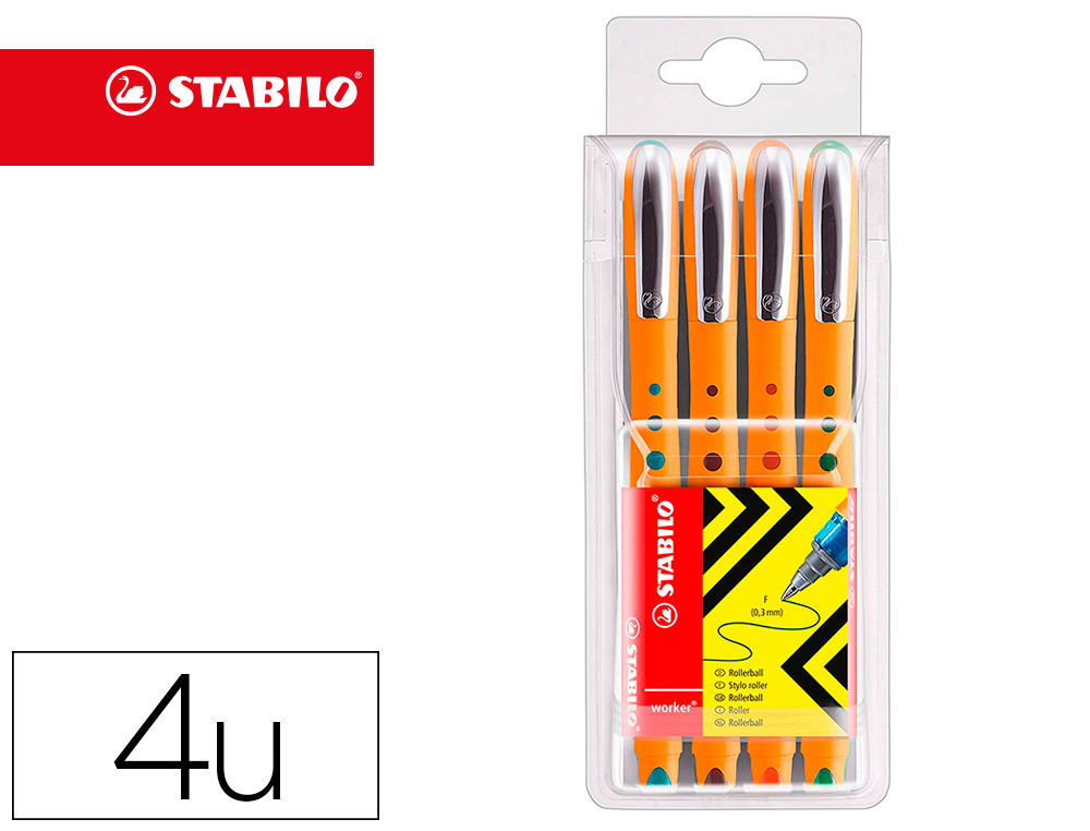 STABILO ROLLER WORKER+ COLORFUL 162073