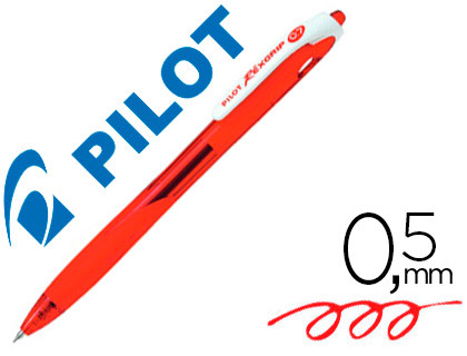 STYLO BILLE REXGRIP ROUGE