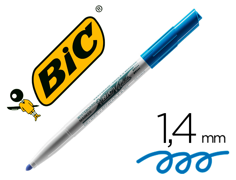 Marqueur effaçable BIC Velleda 1741 bleu vue 2