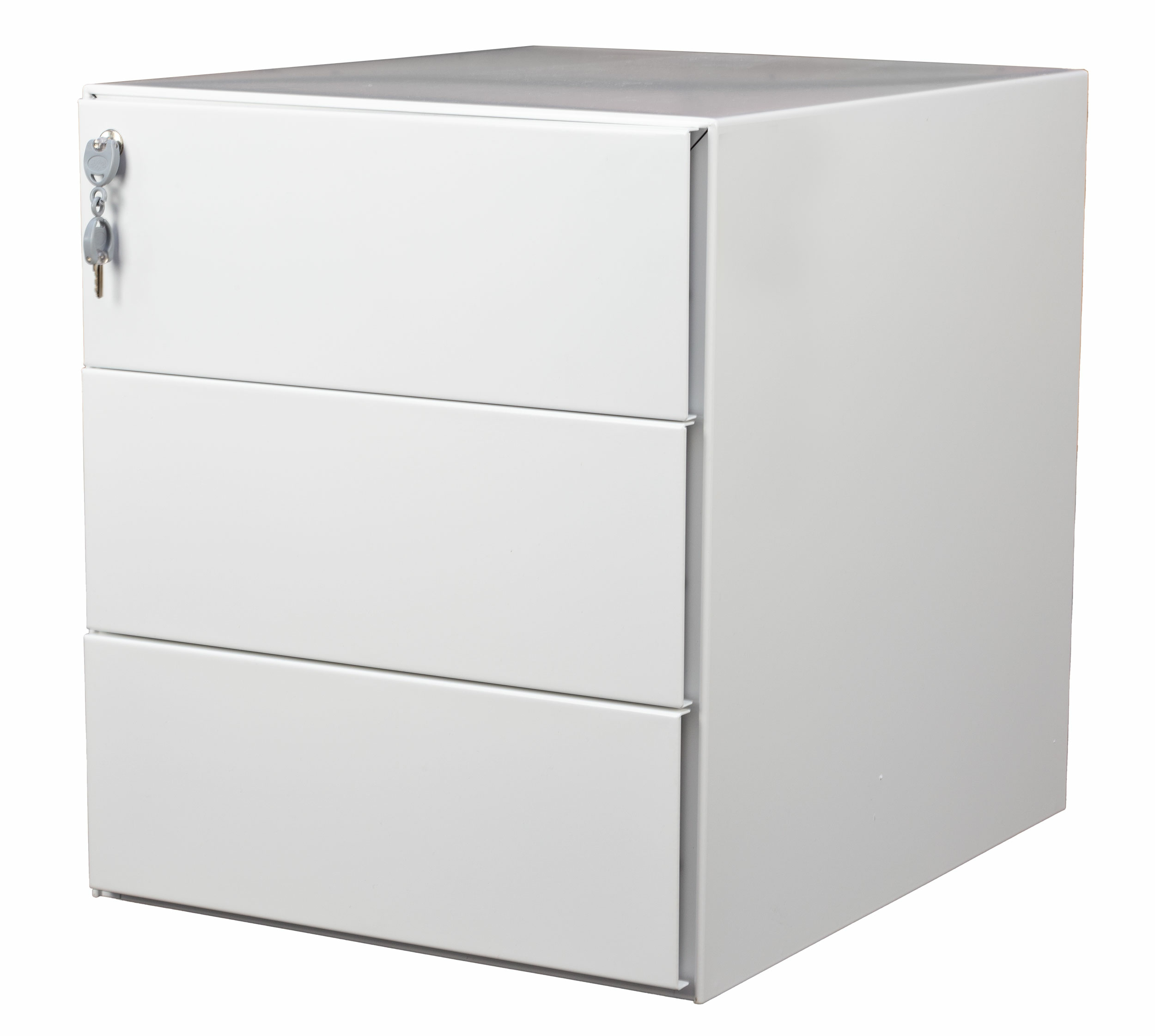 Caisson mobile métal MTI Boon-O blanc 3 tiroirs