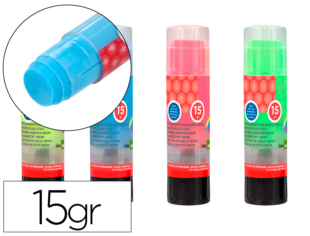 Colle en bâton néon Liderpapel 15 g, vue 2