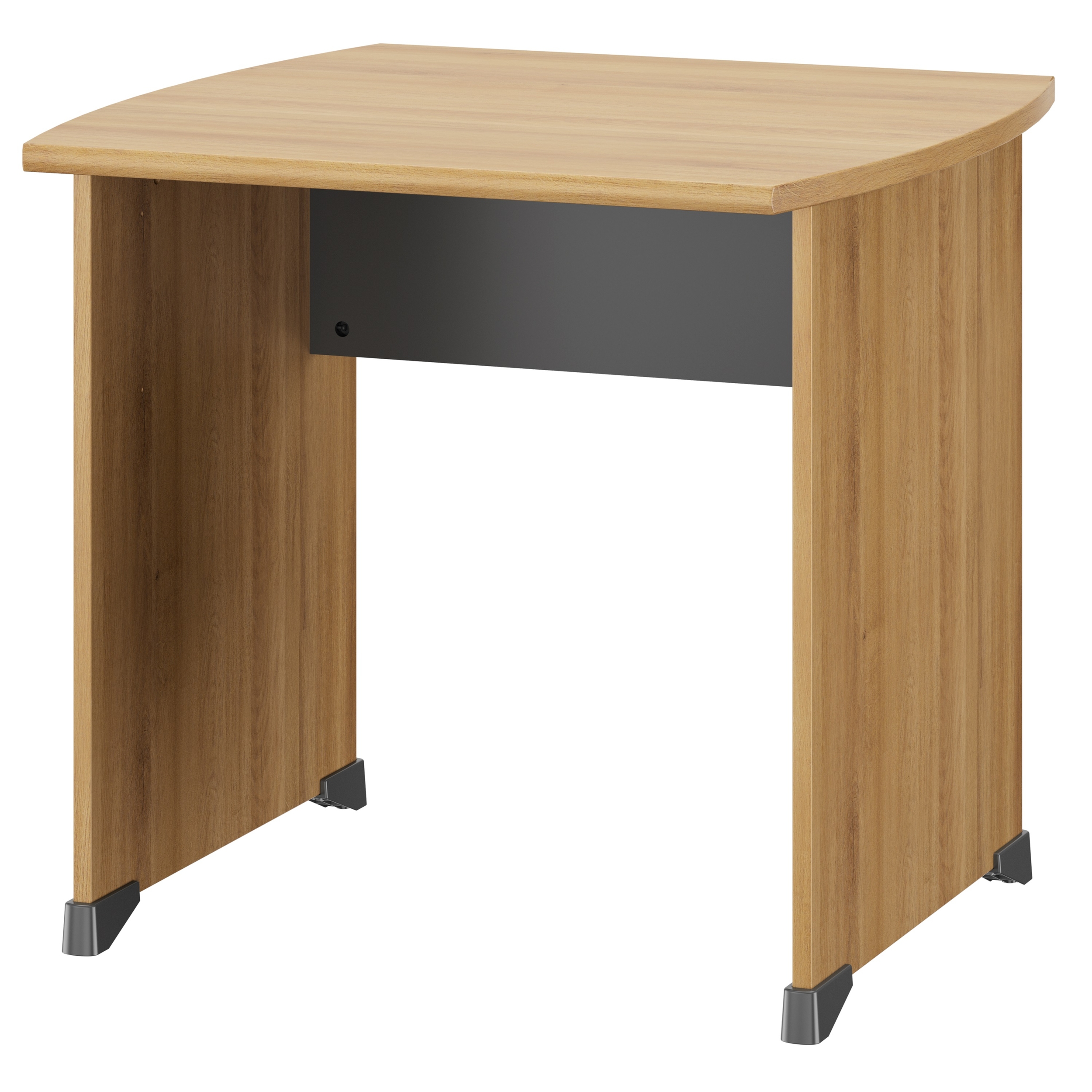 Bureau droit Jazz+ 80 cm pieds panneaux chêne du bocage et gris anthracite Gautier Office