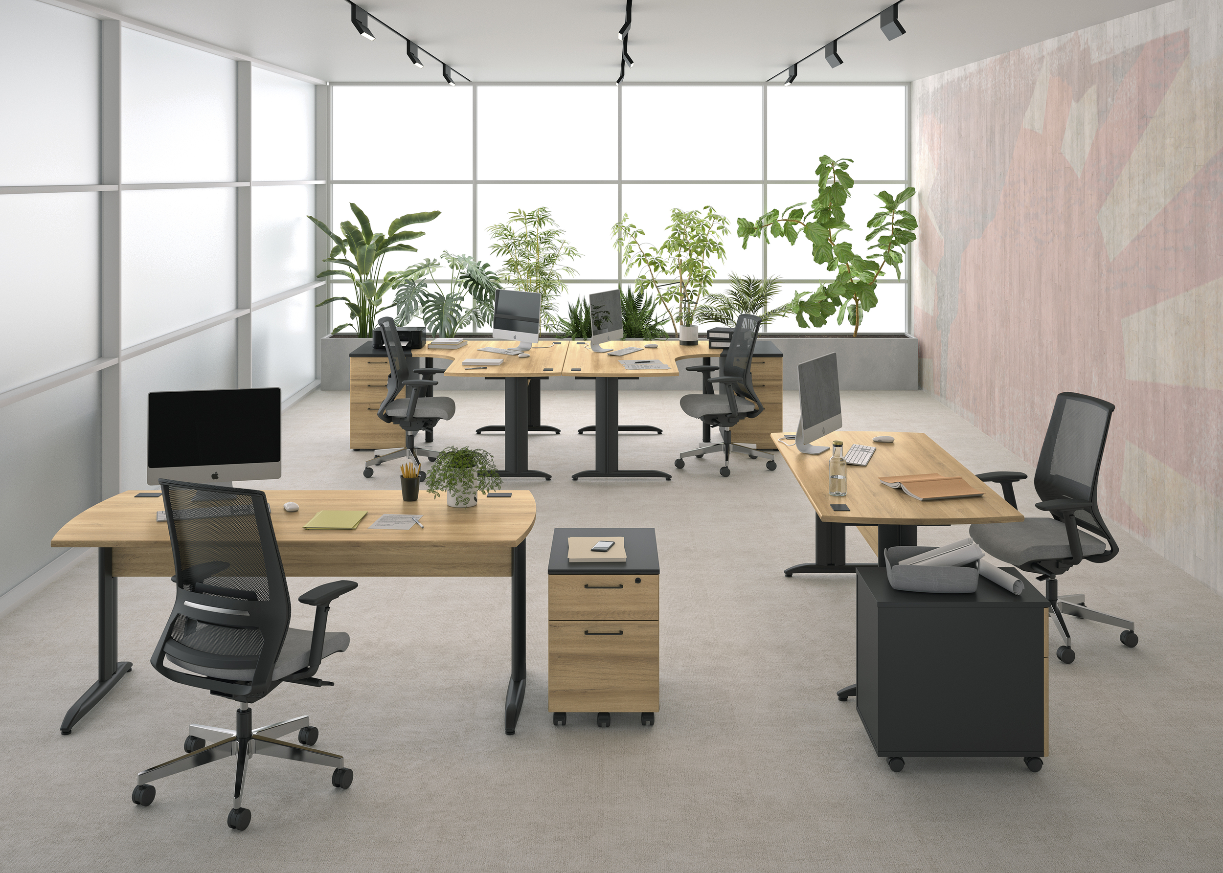 Gautier Office Jazz+ chene du bocage bureau 1U33 3