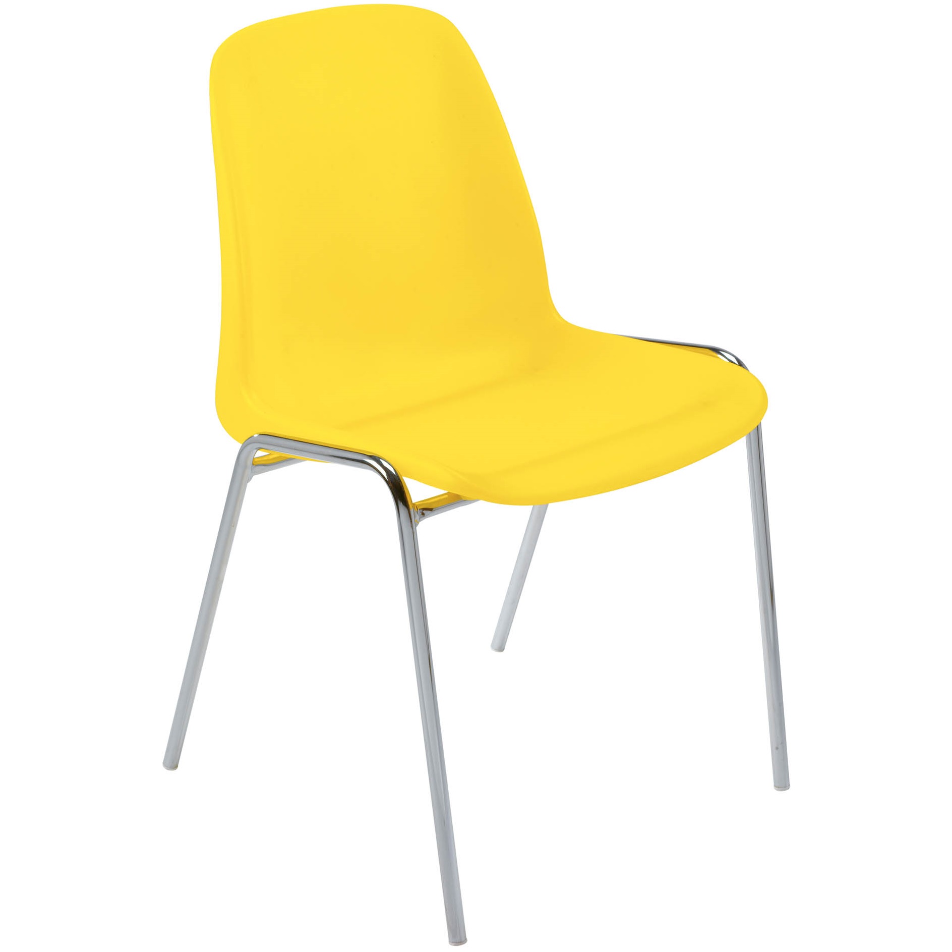 CHAISE JORUUS COQUE PLASTIQUE JAUNE