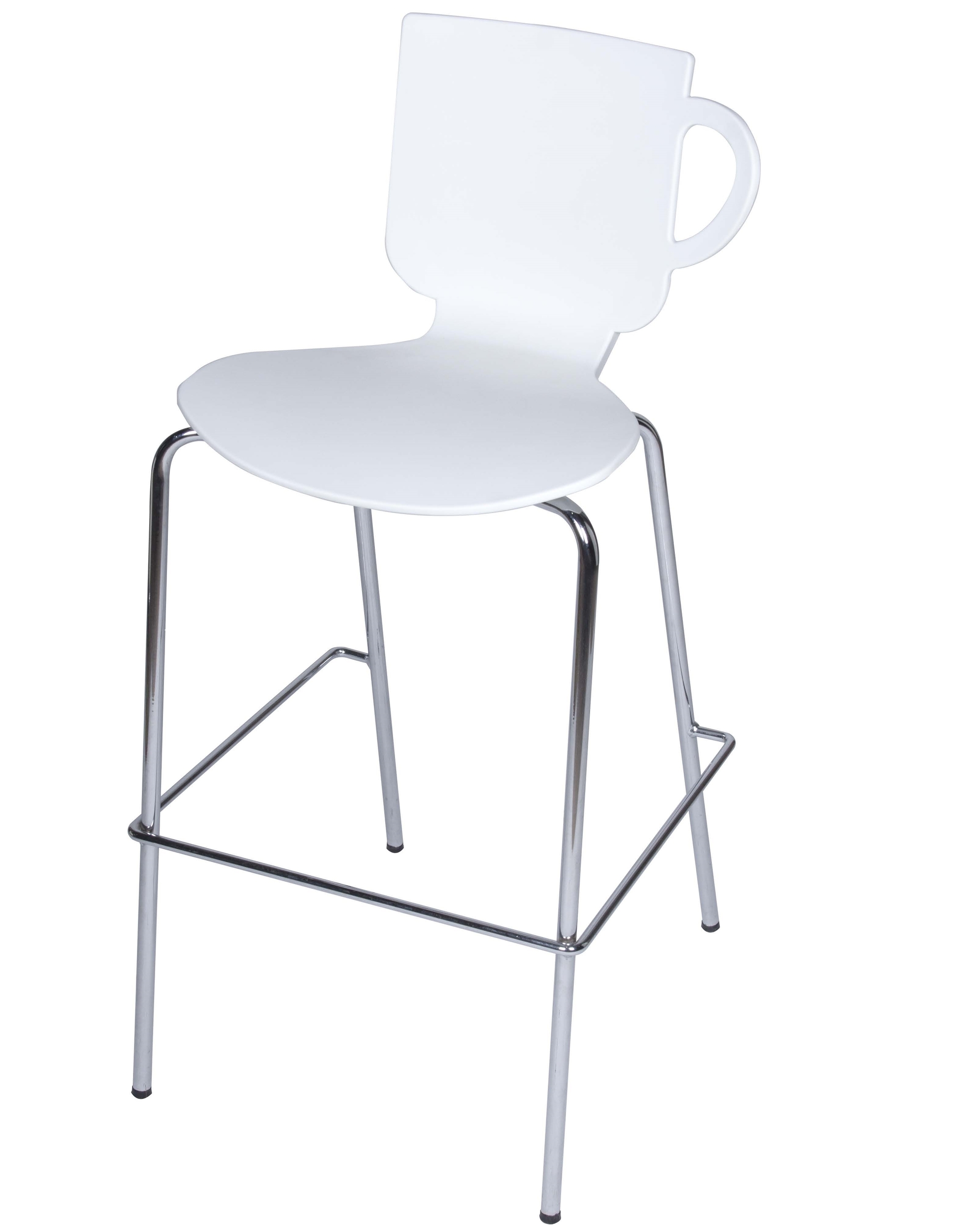 Tabouret haut MTI Coffee blanc