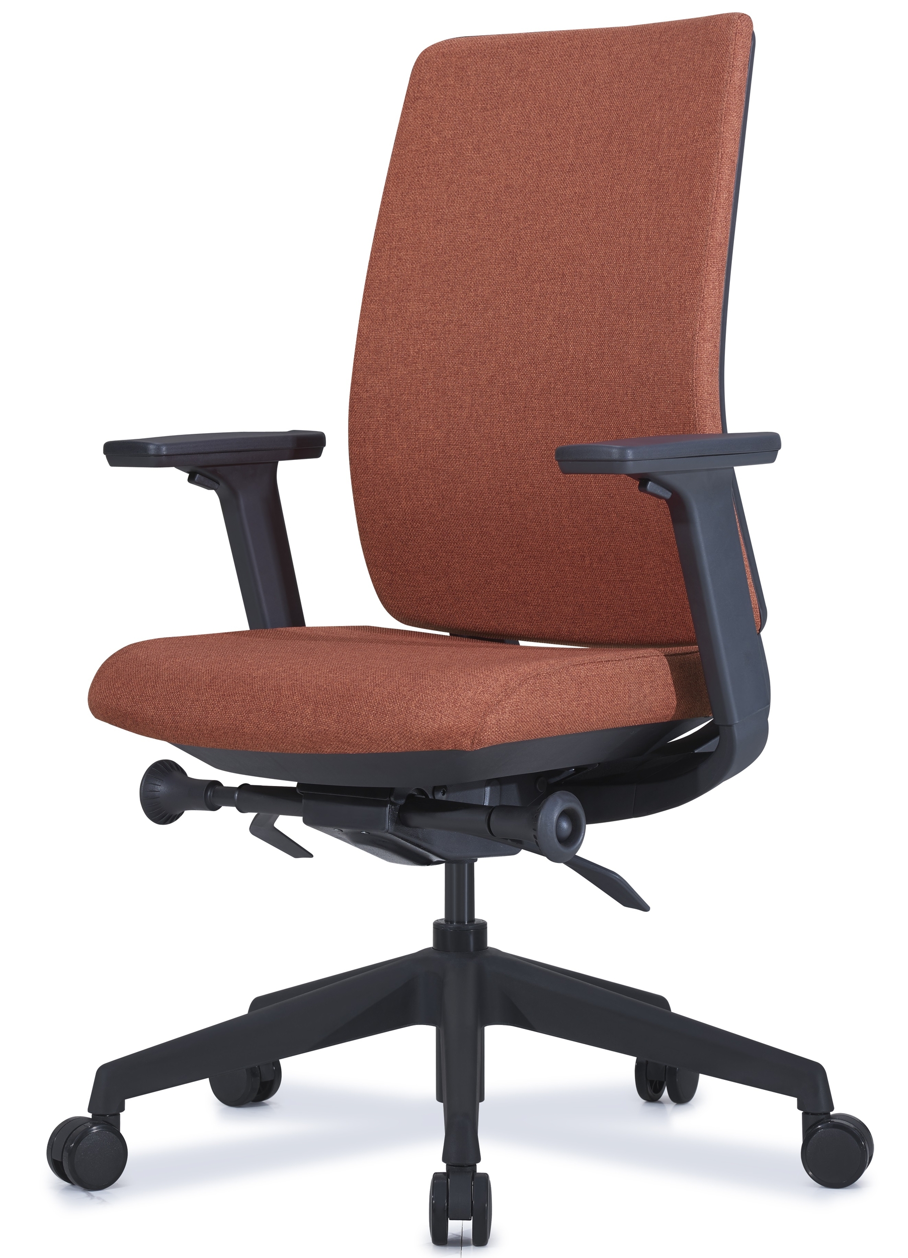 Fauteuil ergonomique MTI Lokoon tissu rouge