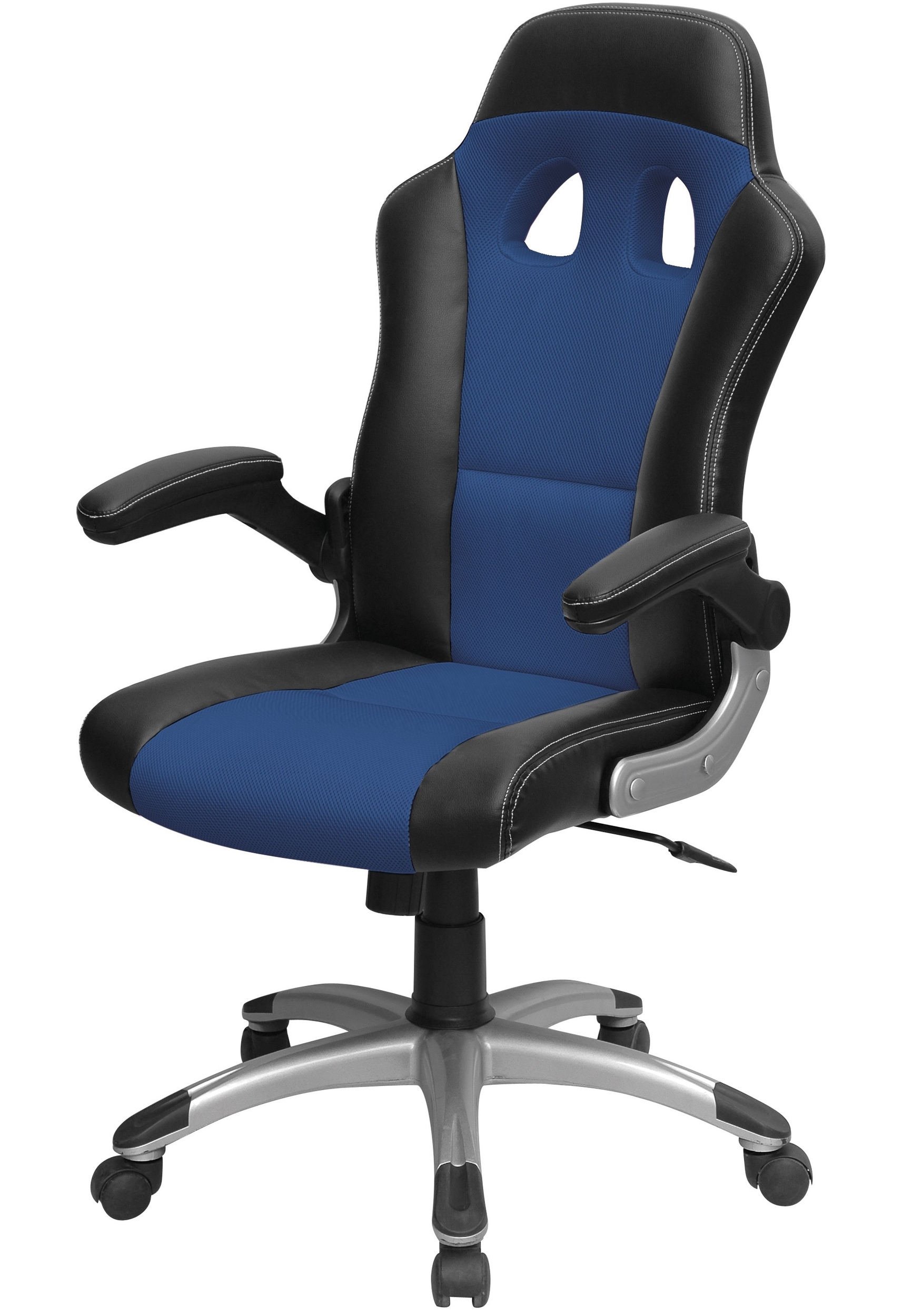 Fauteuil gamer MTI Calriss noir et bleu