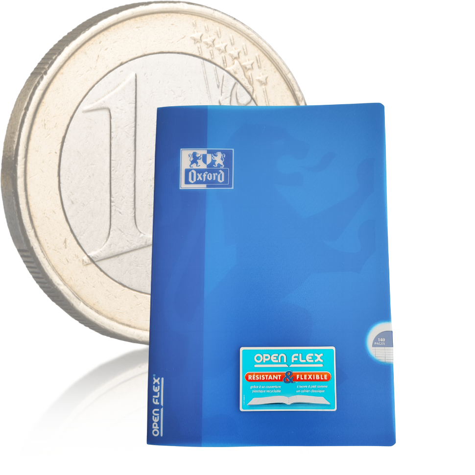 FOIRE A 1 EURO CAHIER OPEN FLEX BLEU