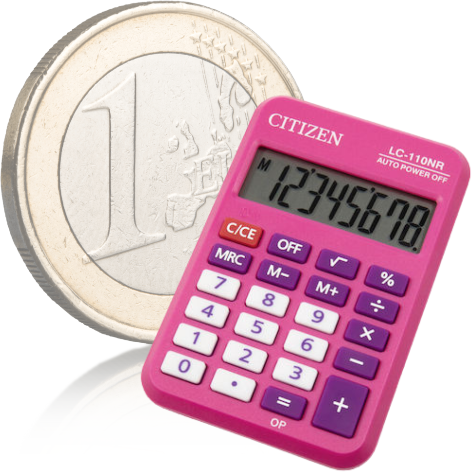 FOIRE A 1 EURO CALCULATRICE LC-110NR