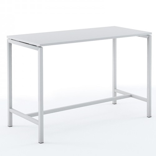 MON NOUVEAU BUREAU ANNAKA TABLE HAUTE BLANC PIEDS BLANC