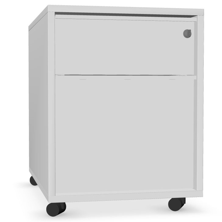 SKAP CAISSON MOBILE BLANC 2 TIROIRS DNF626M1M1EQ