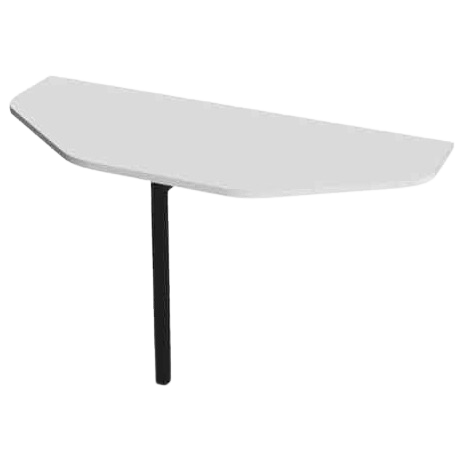 MON NOUVEAU BUREAU DEMI LUNE ANNAKA BLANC &amp; NOIR