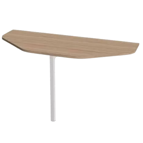 MON NOUVEAU BUREAU DEMI LUNE ANNAKA CHENE AMBRE &amp; BLANC