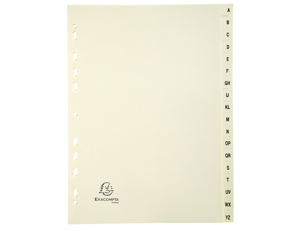 EXACOMPTA INTERCALAIRE ALPHABETIQUE 170838