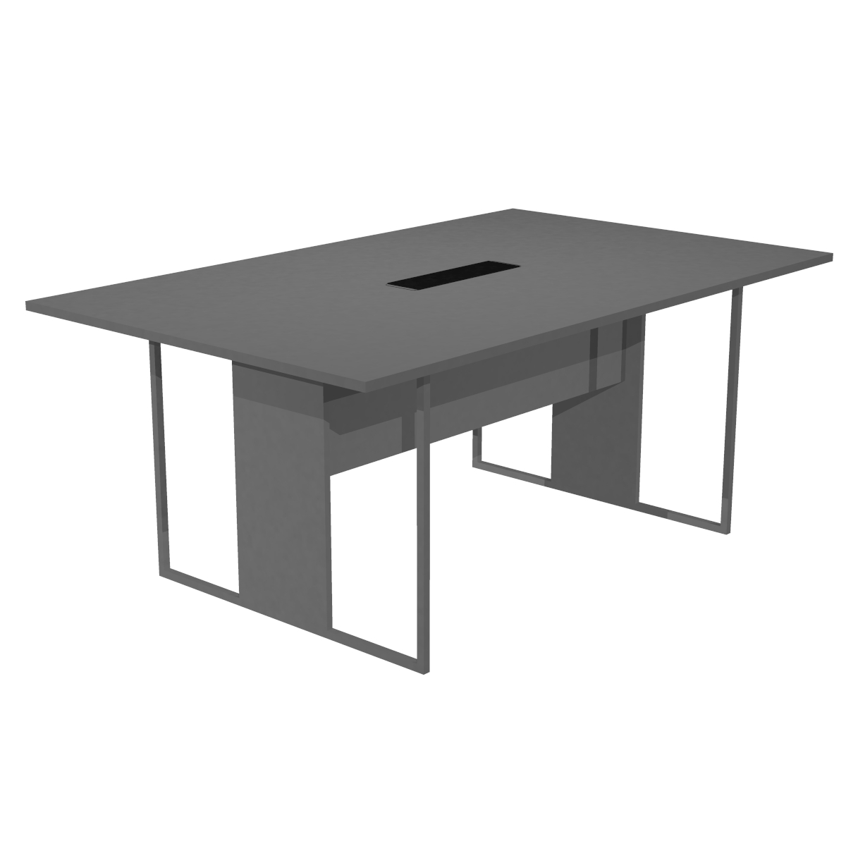 ARTARREDI BLADE ANTHRACITE TABLE REUNION 424-TOP-TAF-FC