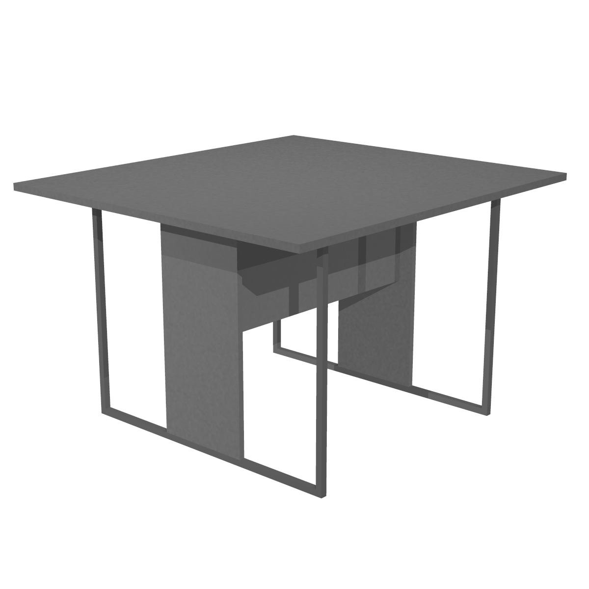 ARTARREDI BLADE ANTHRACITE TABLE REUNION 424-T-AF
