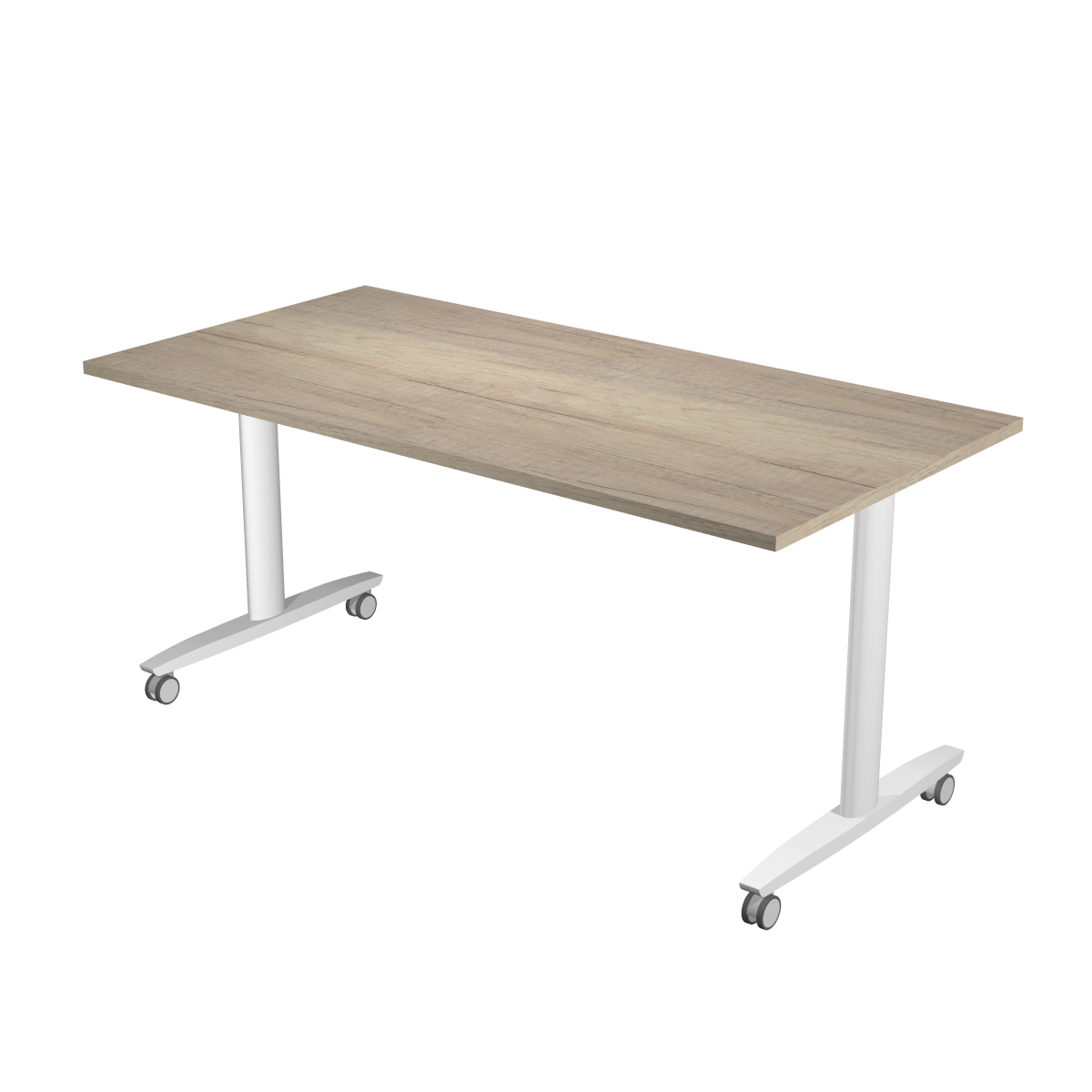 ARTARREDI TABLE RABATABLE TAXI CHENE CANADIEN &amp; BLANC 01