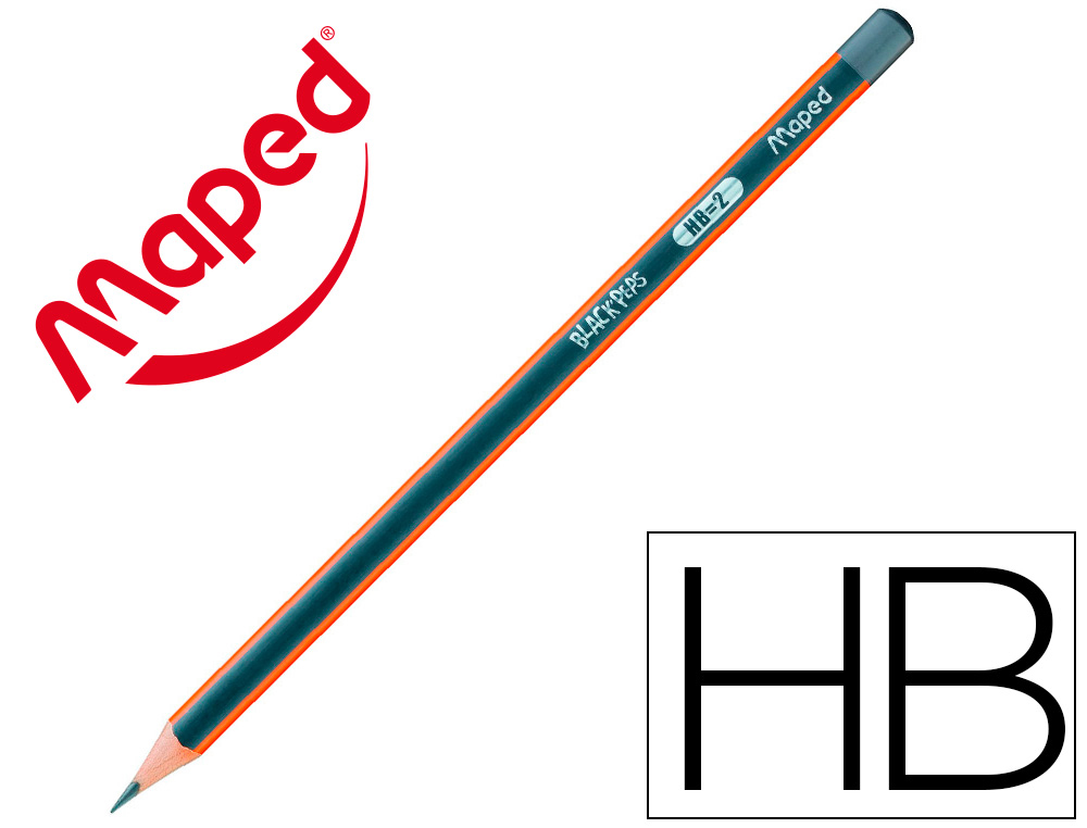 MAPED CRAYON GRAPHITE BLACK PEPS 166529