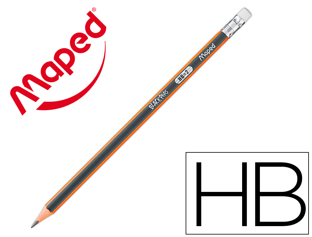 MAPED CRAYON GRAPHITE BLACK PEPS 166530