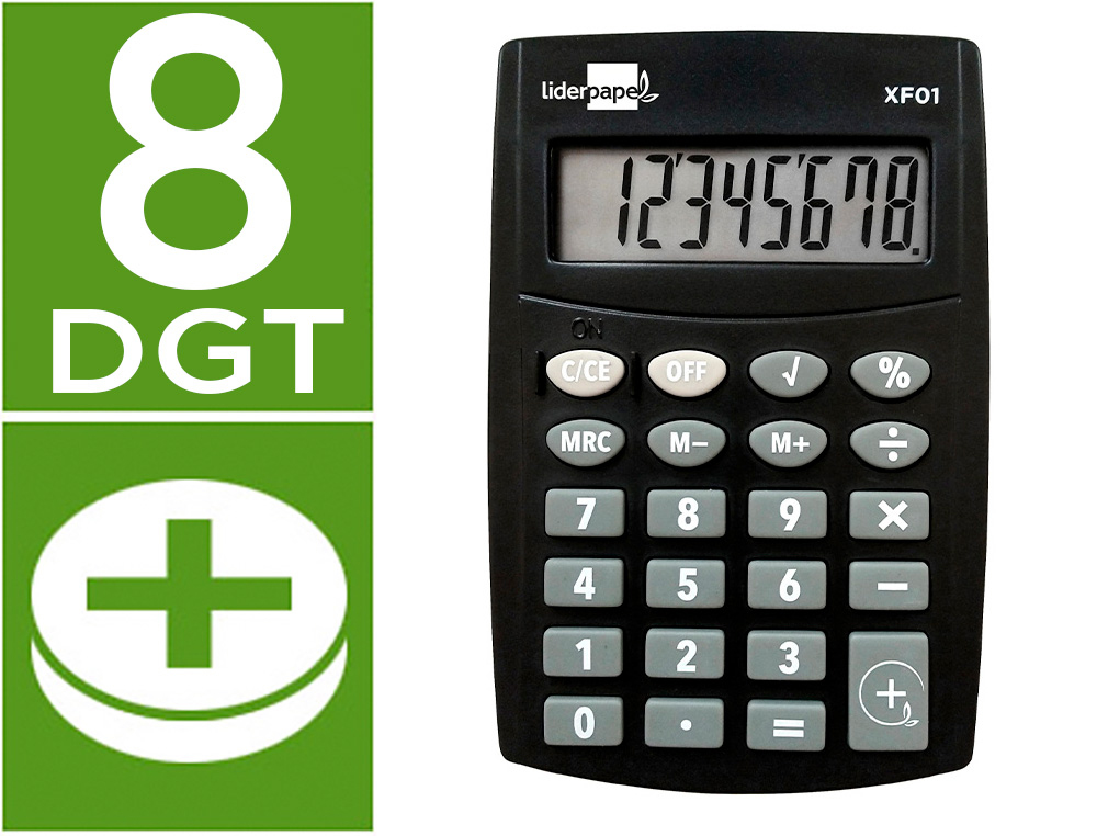 LIDERPAPEL CALCULATRICE DE POCHE 166939