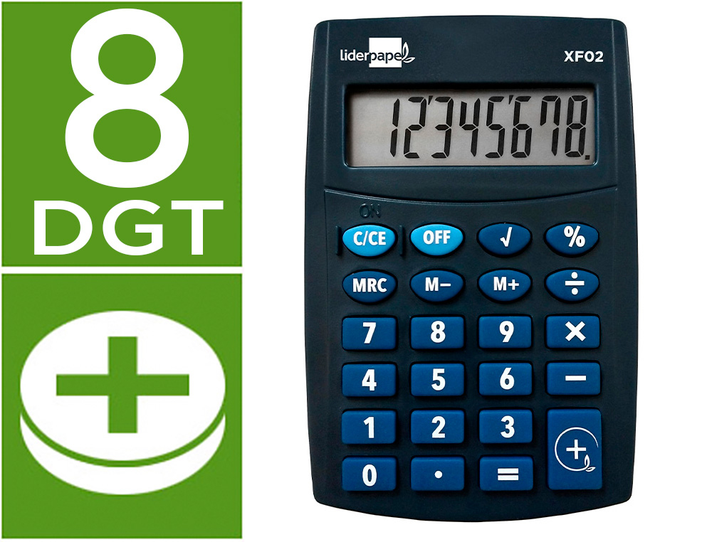 LIDERPAPEL CALCULATRICE DE POCHE 166940