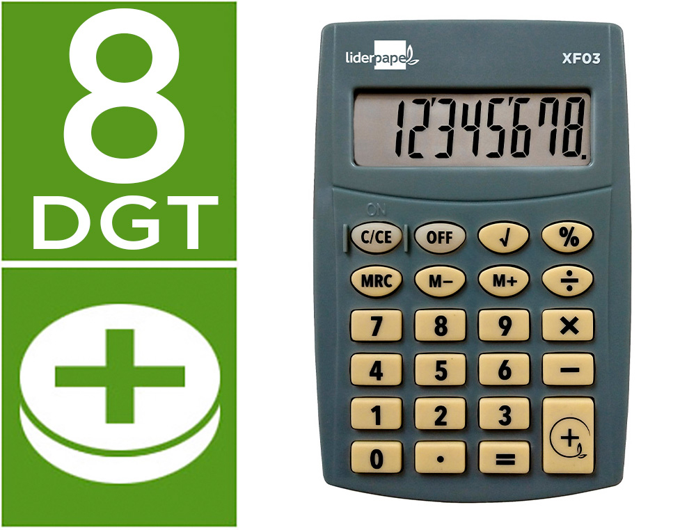 LIDERPAPEL CALCULATRICE DE POCHE 166941